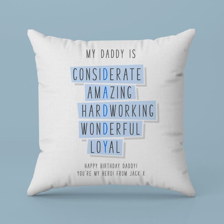Personalised Daddy Words Cushion product image