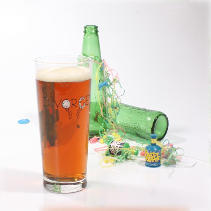 Divorced Pint Glass product image