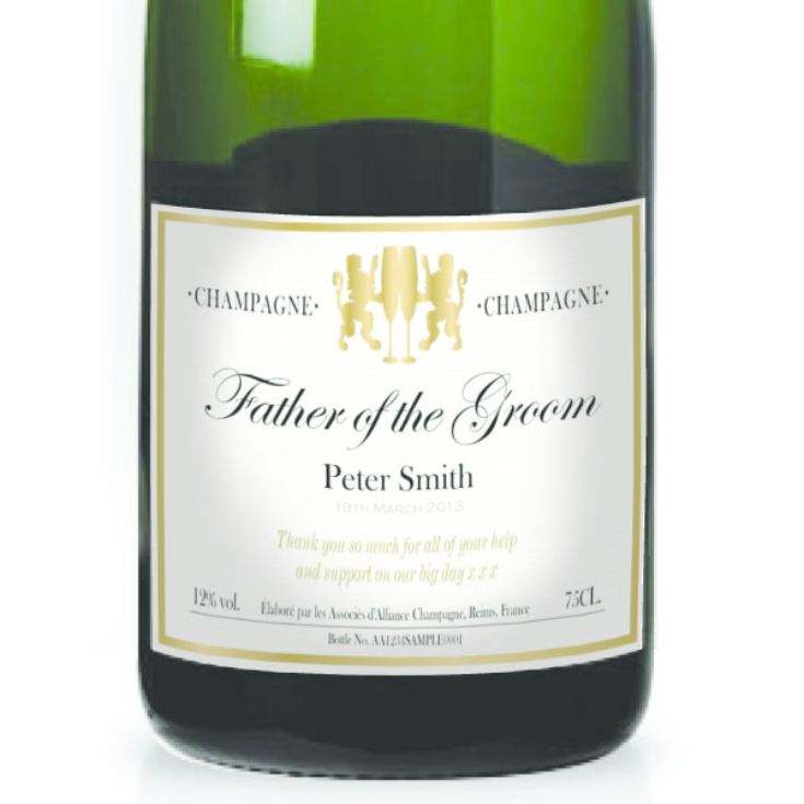 Father of the Groom Personalised Champagne product image