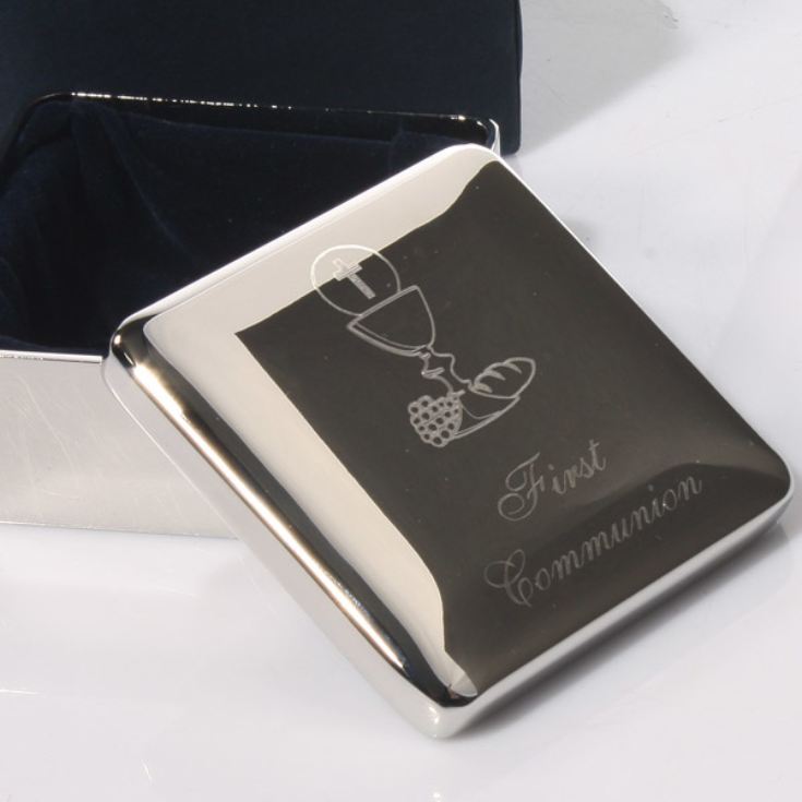 Engraved First Communion Treasure Box product image