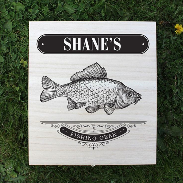 Fishing Gear - Personalised Wooden Box product image