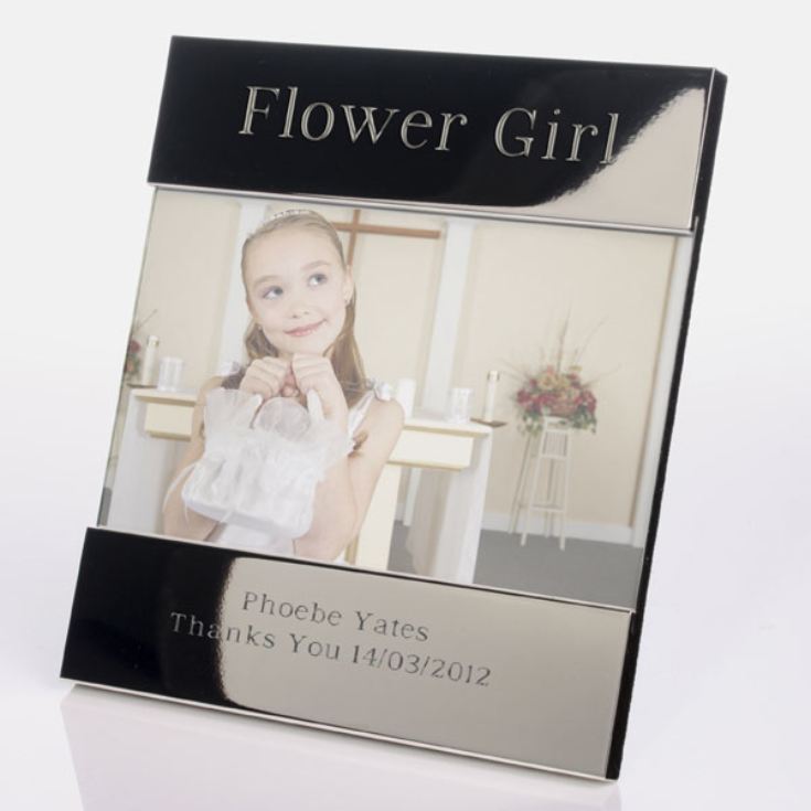 Engraved Flower Girl Photo Frame product image