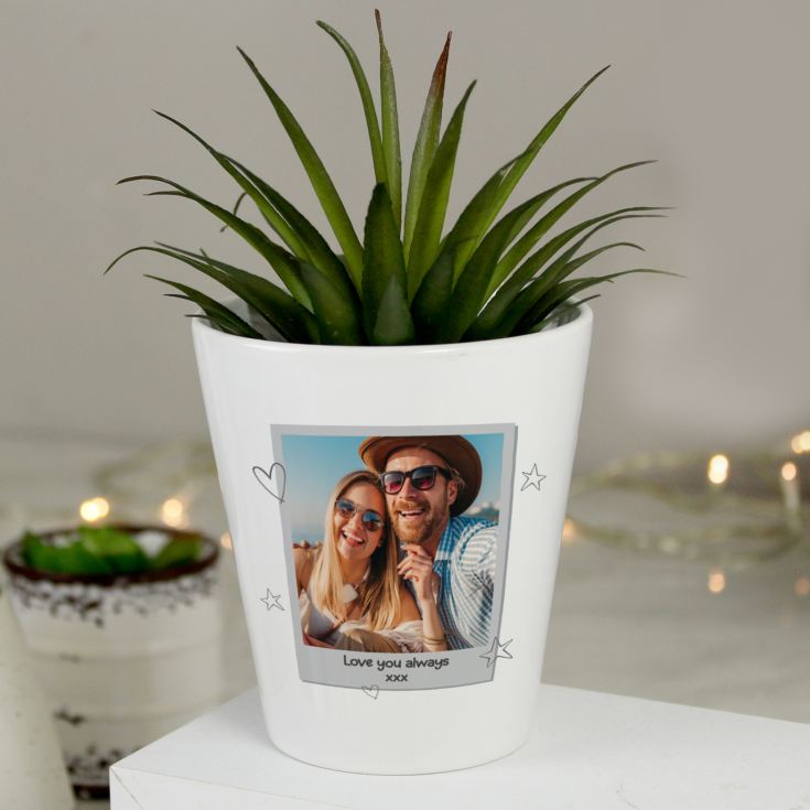 Personalised Photo Upload Plant Pot product image