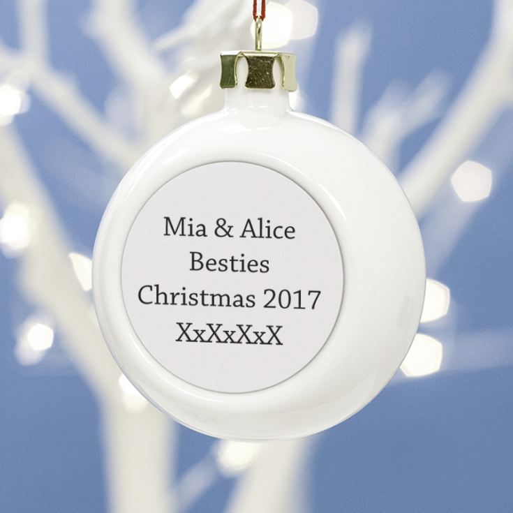 Personalised Friends Photo Bauble product image