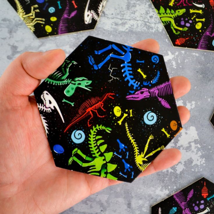 Glow in the Dark Dinosaurs Tangle Tiles Jigsaw Puzzle product image