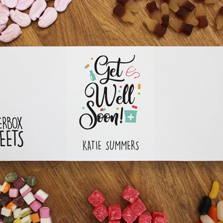 Personalised Get Well Soon - Letterbox Sweets product image