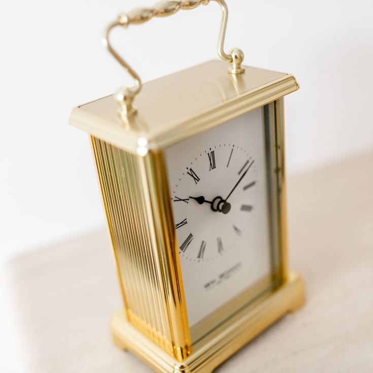 Personalised Gold Finish Carriage Clock product image