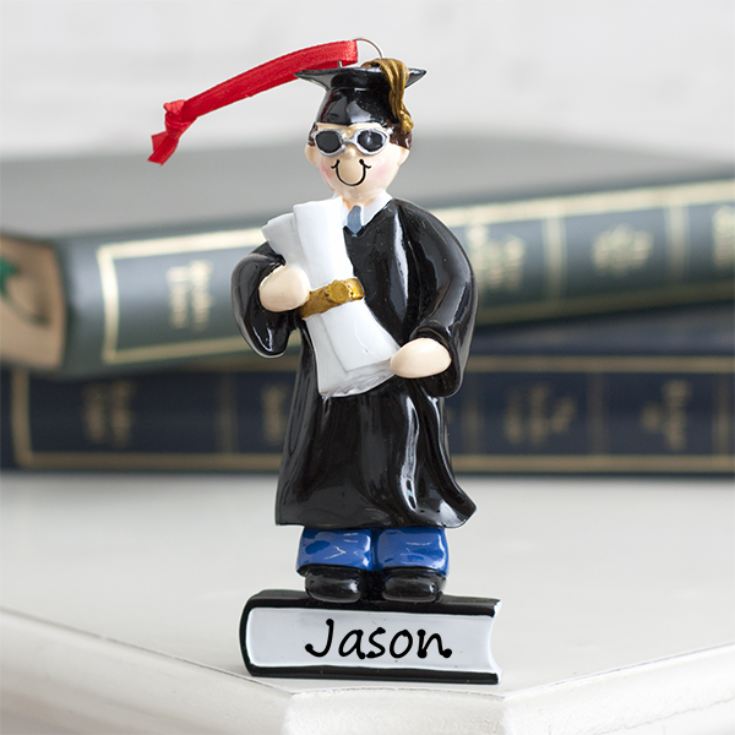 Personalised Graduate Boy Hanging Ornament product image