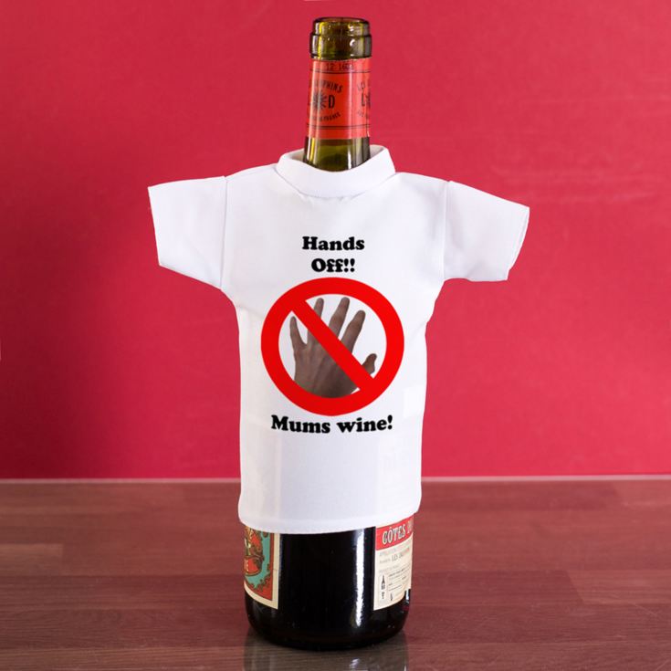 Hands off Personalised Wine Bottle T-Shirt product image
