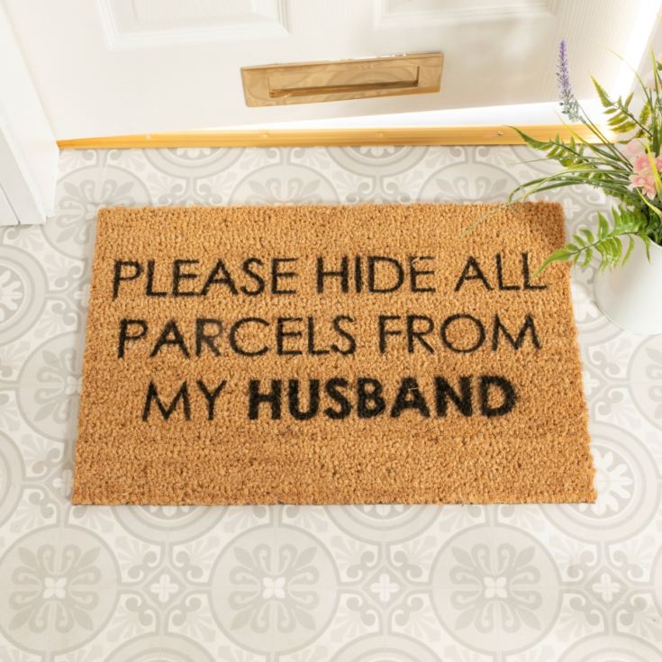 Please Hide All Parcels From My Husband Doormat product image