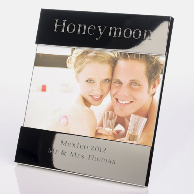 Engraved Honeymoon Photo Frame product image
