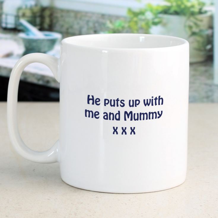 I Love My Dad Because Personalised Mug product image