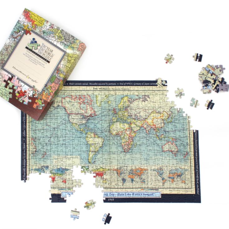 Personalised World Map Jigsaw Puzzle - Your Year Your World product image
