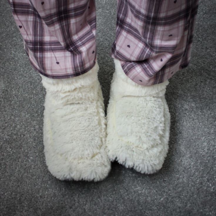 Microwavable Slippers - Cream Boots product image