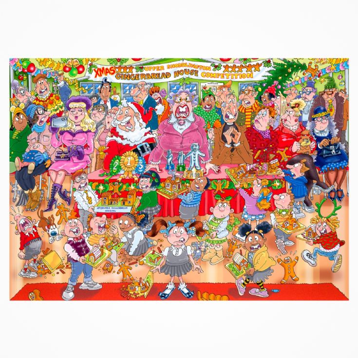 Wasgij Christmas 18 Gingerbread Showstopper 2x1000 Piece Jigsaw Puzzle product image
