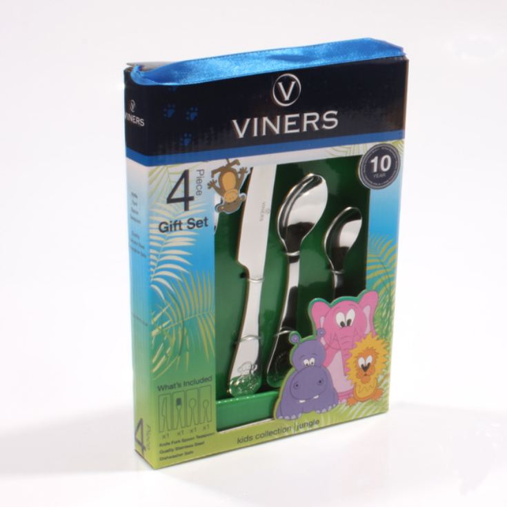 Personalised Viners 4 Piece Childrens Cutlery Set product image