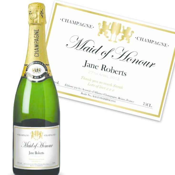 Maid of Honour Personalised Champagne product image