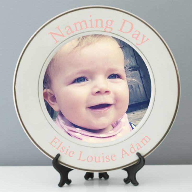Personalised Naming Day Photo Plate product image
