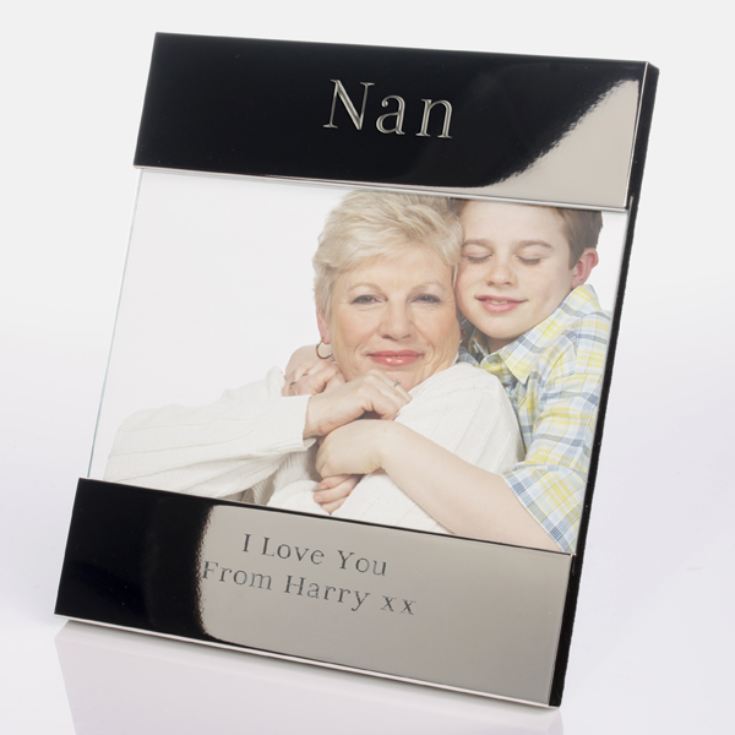 Engraved Nan Silver Plated Photo Frame product image