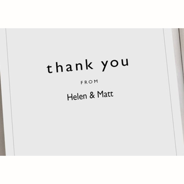 Natural Personalised Thank You Stationery product image