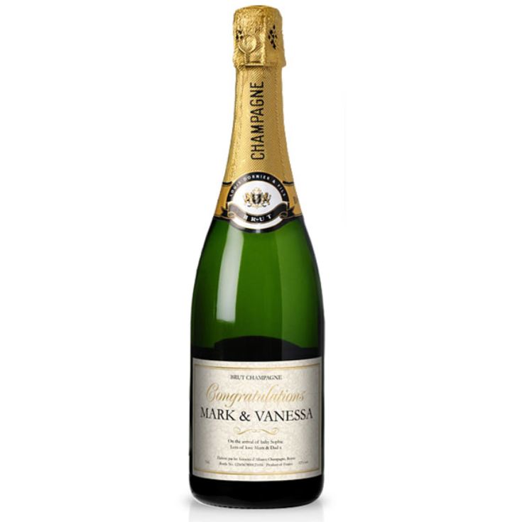 Personalised New Baby Champagne product image