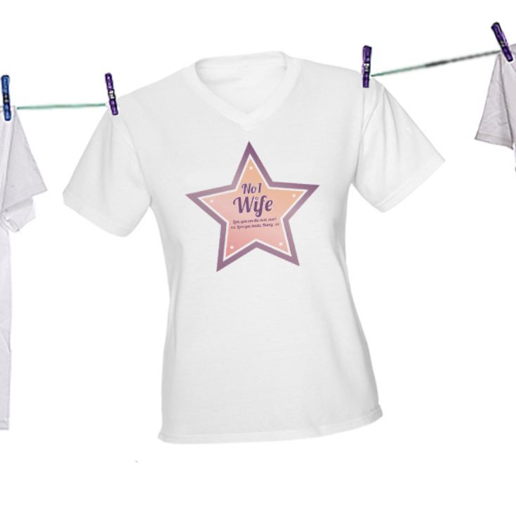 Personalised Number 1 Wife T-Shirt product image