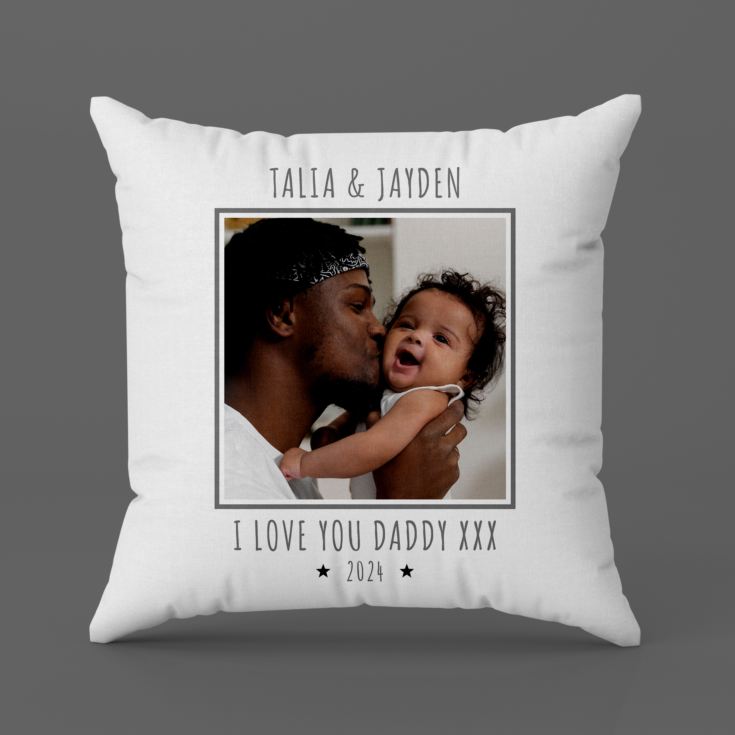 Personalised Our 1st Father's Day Photo Upload Cushion product image