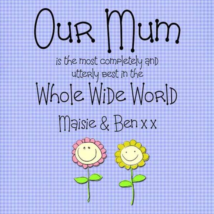 Our Mum Personalised Canvas Print product image