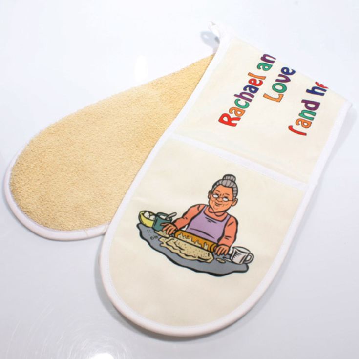 Personalised Granny Double Oven Glove product image