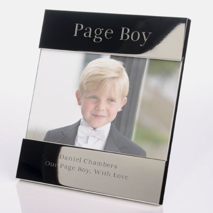Engraved Page Boy Photo Frame product image