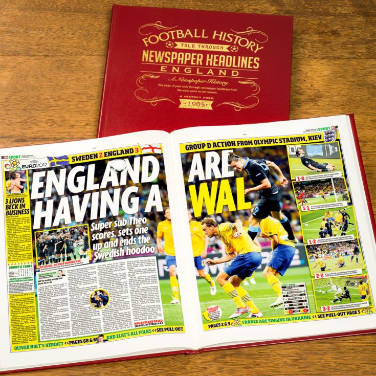 Personalised England Football Book product image