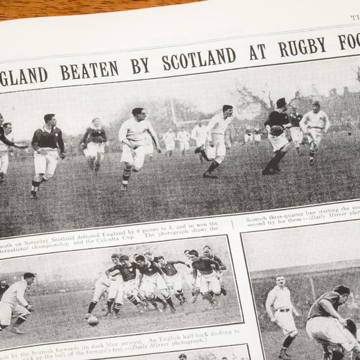 Personalised Rugby Six Nations Newspaper Book product image