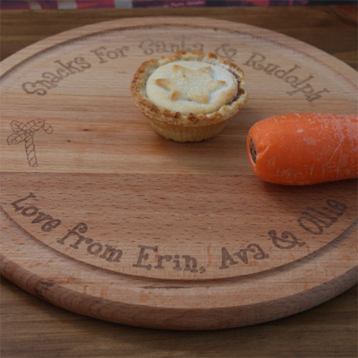 Personalised Wooden Santa Plate product image