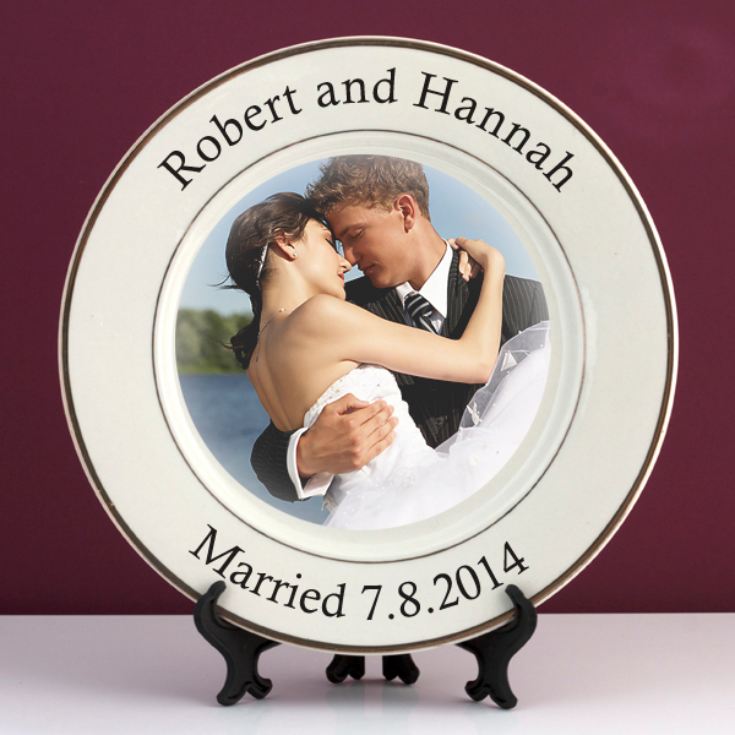 Personalised Wedding Photo Plate product image