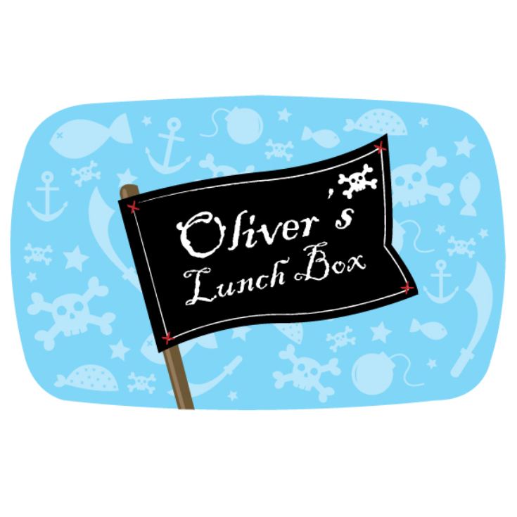 Personalised Pirate Flag Lunch Box product image