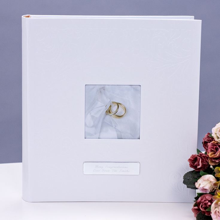 Personalised Ivory Wedding Rings Photo Album product image