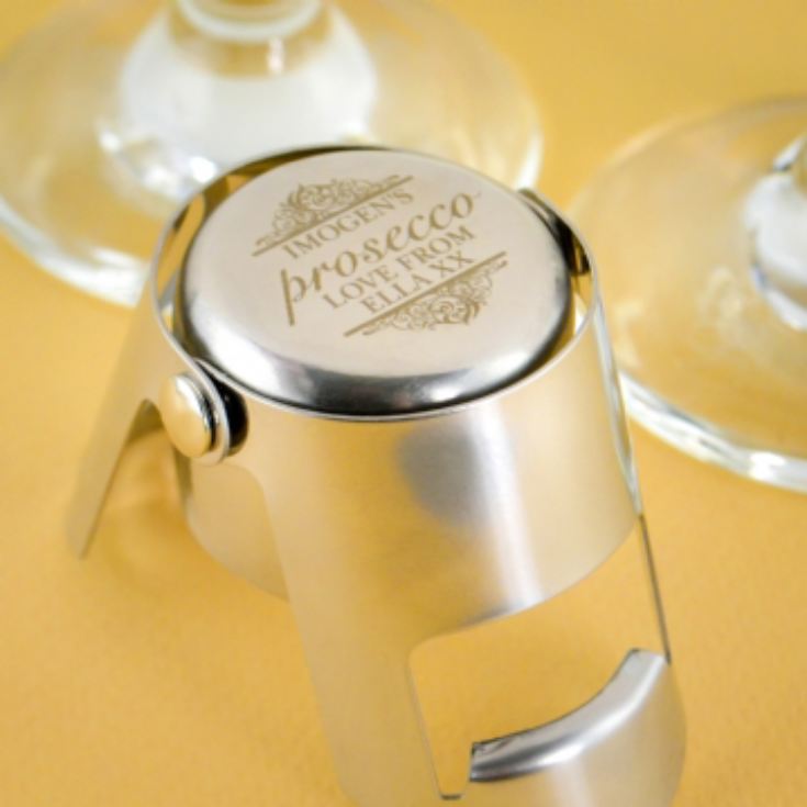 Personalised Prosecco Bottle Stopper product image