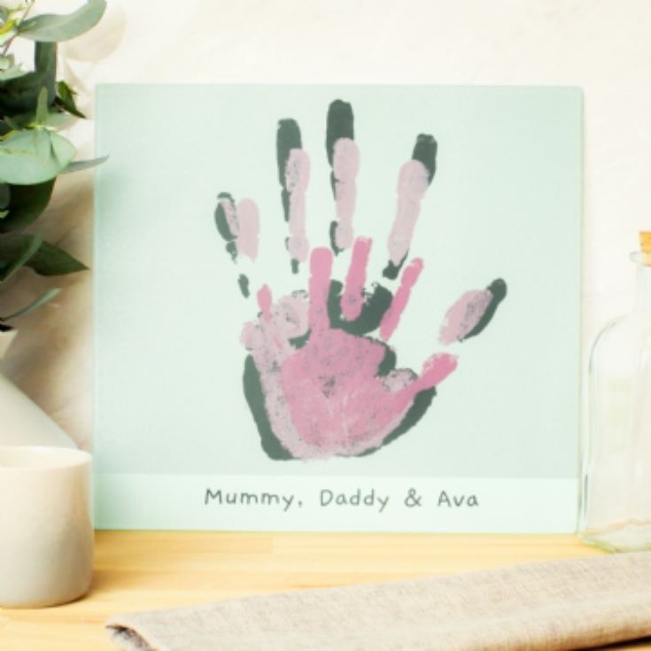 Personalised Childrens Drawing Glass Chopping Board/Worktop Saver product image