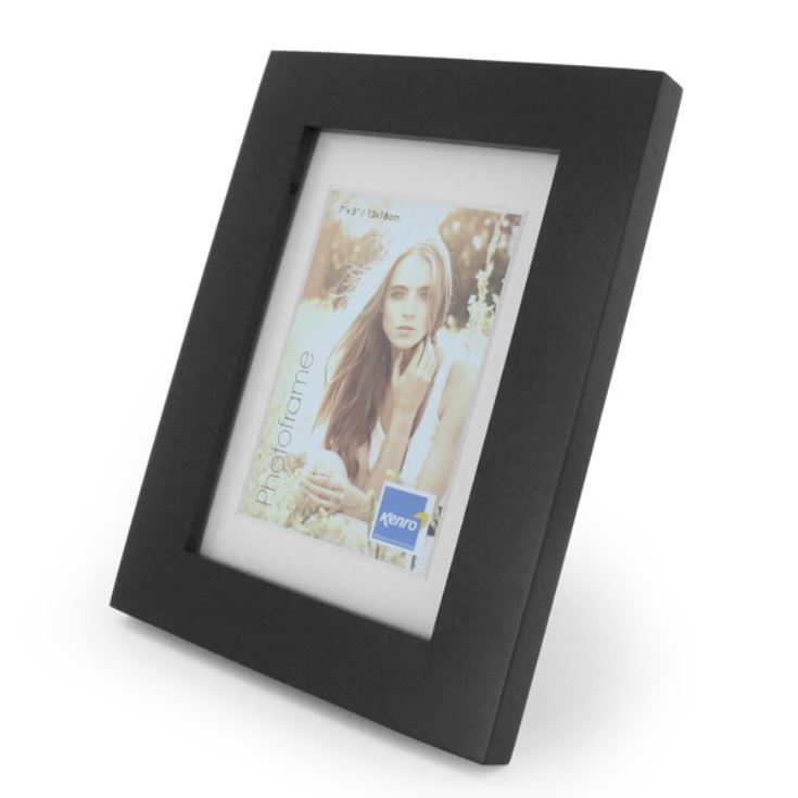 Engraved Black Wood Photo Frame product image