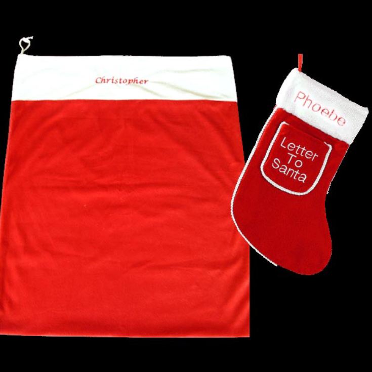 Santa Sack and Stocking Set product image