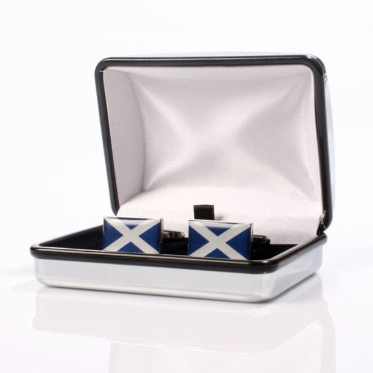 Personalised Scottish Flag Cufflinks product image