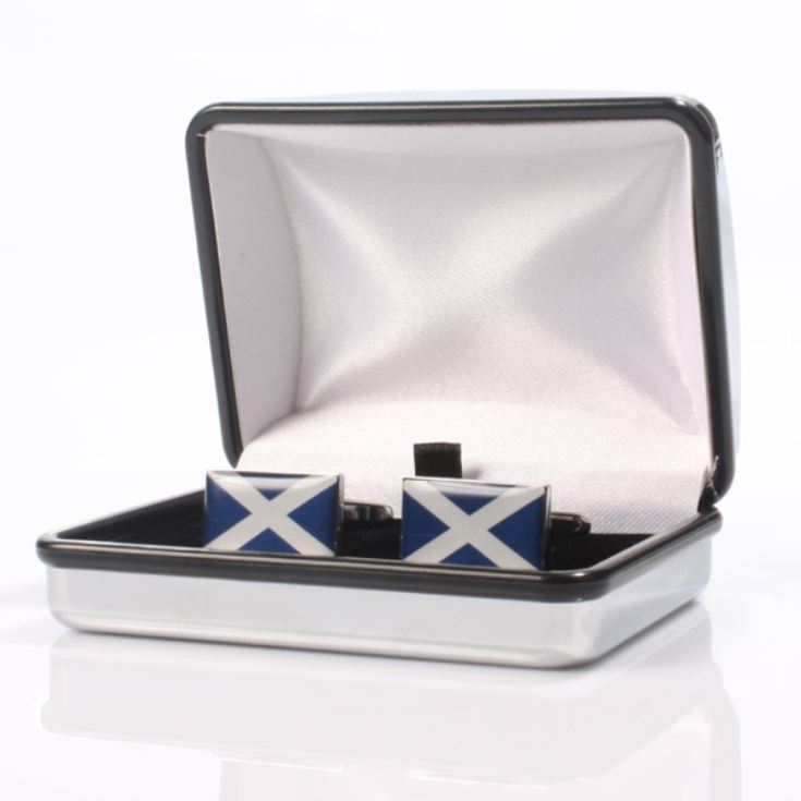 Personalised Scottish Flag Cufflinks product image