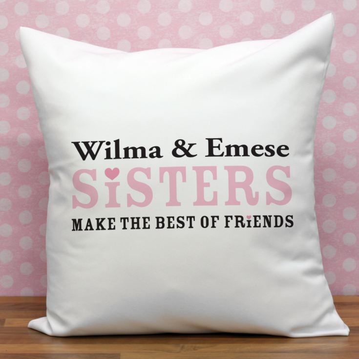 Personalised Sisters Cushion product image