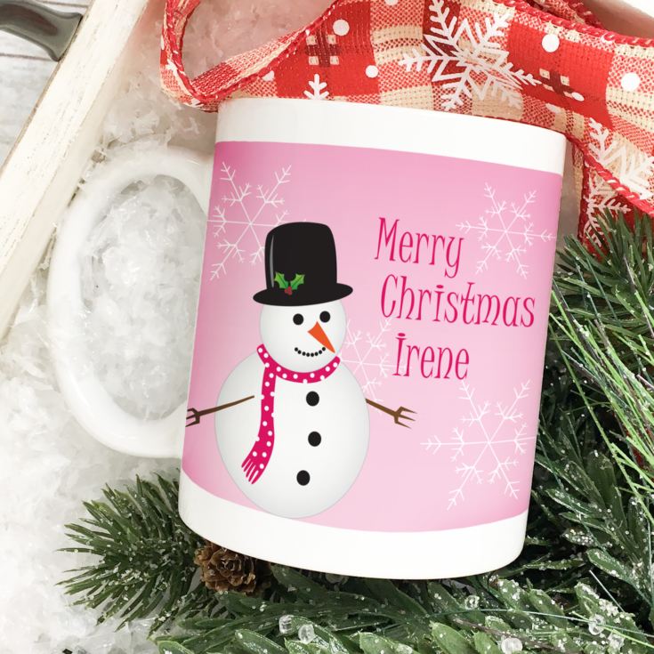 Christmas Snowman Personalised Mug product image