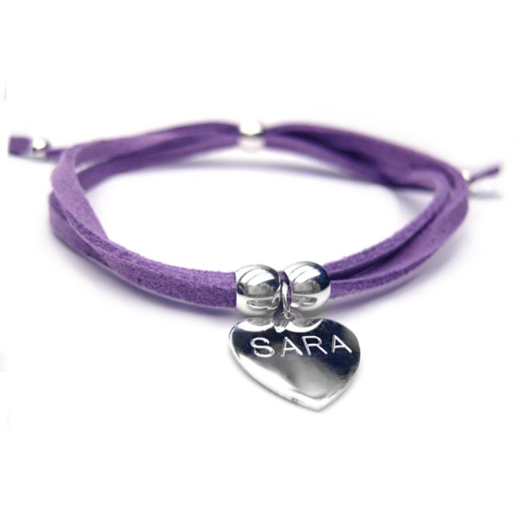 Suede Engraved Bracelet - More Colours Available product image
