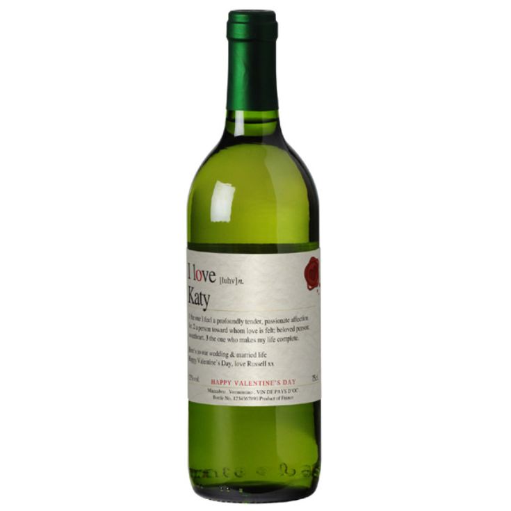 Personalised Valentine's Wine product image