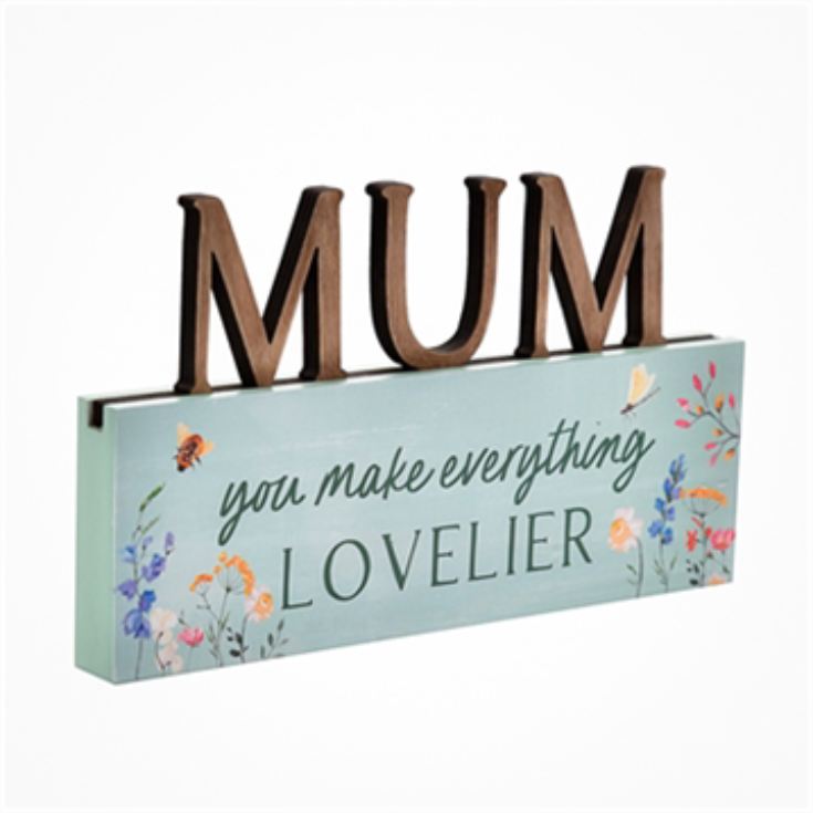 The Cottage Garden Mum Letter Mantel Plaque product image