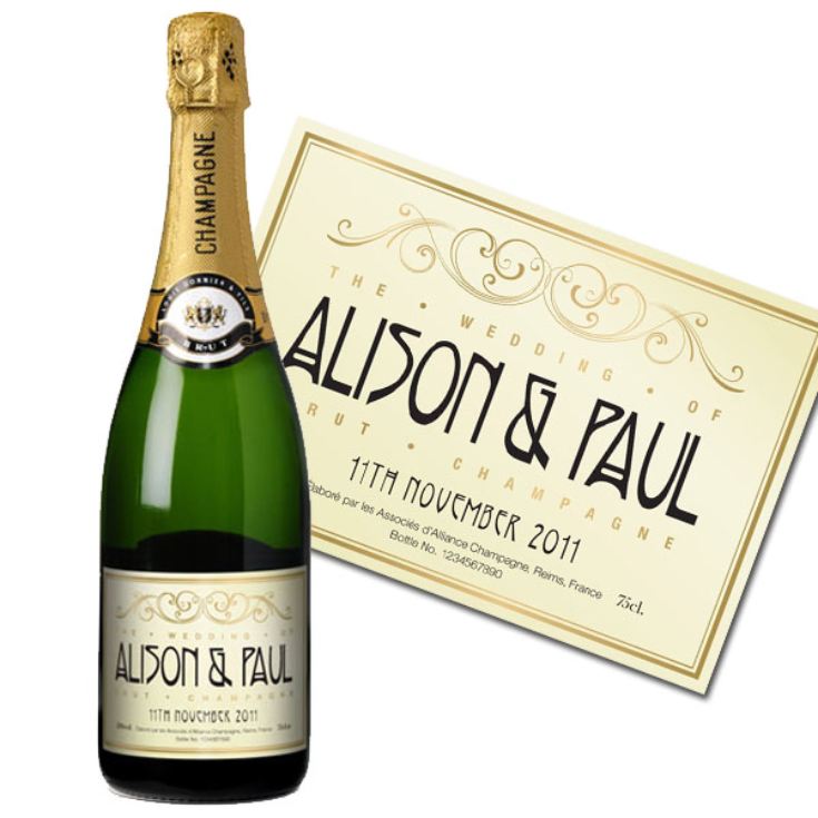 Personalised Wedding Champagne product image
