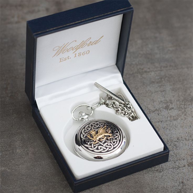 Welsh Dragon Personalised Pocket Watch product image