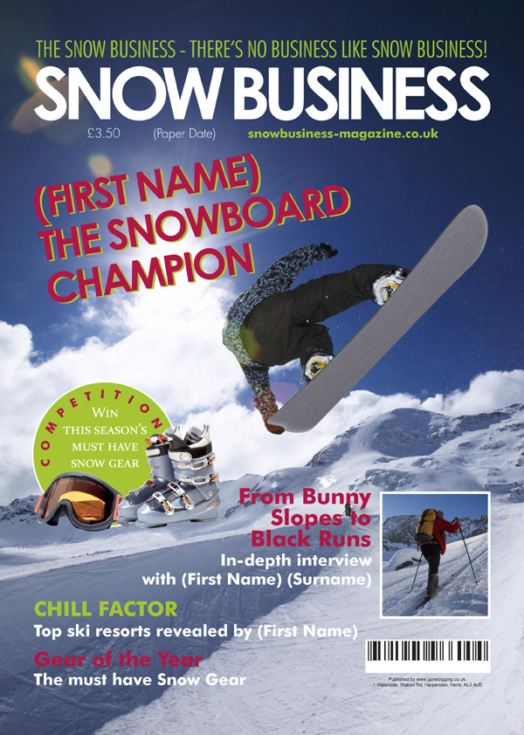 Winter Sports Magazine Spoof product image